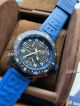 clone Breitling Endurance Pro Swiss Quartz black face blue strap watch (3)_th.jpg